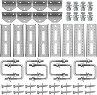 (8) 8" Swivel Bunk Bracket Kit with Hardware, for Trailer Hardware, Suitable for 1.5"x3", 2"x3", 3"x