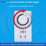 [Woyao] 12/24 Hours Cyclic Timer Switch Kitchen Timer Outlet Loop Universal Timing Soet Mechanical T