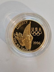 1996 USA gold coin 美國 金幣，重量約8.37 克 grams，90% gold content 金含量