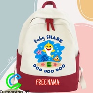 Baby SHARK Kids Backpack FREE Name