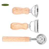 3Piece Ravioli Pasta Cutter Set, Ravioli Stamp Maker with Wooden Handle Ravioli Cutter Ravioli Maker