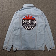 Cafe Racer Motorcycles Embroidered Backpatch/ Large Round Logo Back Emblem Cafe Racer Patch