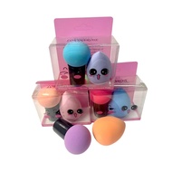 Egg-Shaped Sponge + Mushroom-Shaped Puff Comes With A Dustproof Storage Box Foundation 1 Has 2 Piece