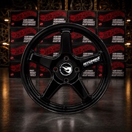 HOTWHEELS Sport Rim HW-01 | 16 inch 7.0JJ 4x100 ET 40｜ RACING BLACK | MYVI , BEZZA , ALZA , CITY , J