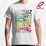 BFDI Inanimate Insanity Men's T-Shirt All Characters (Transparent) - Premium Cotton 2329