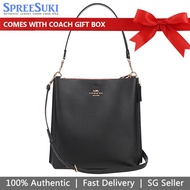 Coach Handbag In Gift Box Mollie Bucket Bag Black # CA214