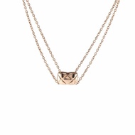 coco crush 18K金 菱格紋 項鍊 18K玫瑰金 項鍊 玫瑰金