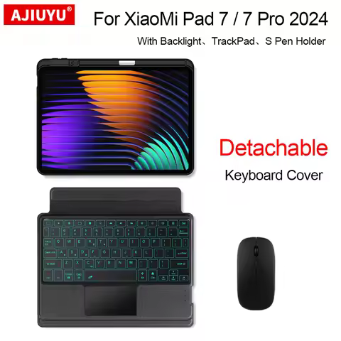 Magic Backlight Keyboard With TrackPad For Xiaomi Mi Pad 7 2024 MIPad 7 Pro 11.2 Inch miPad7 Tablet 