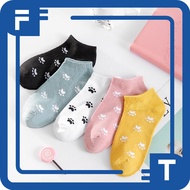 FT Women's Socks with Cat Footprint Motif, Korean Fashion, Women Sock Import KK018