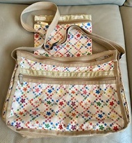 LeSportsac 彩色花卉斜挎包(expandable)