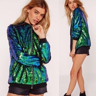 Women's Sporty Sparkling Sequin Jacket