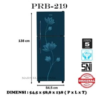 Kulkas 2 Pintu POLYTRON Belleza PRB 219 TNPA BUNGA ES KHUSUS BOGOR