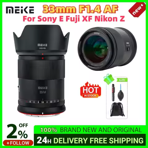 MEKE Meike 33mm F1.4 Auto Focus Lens APS-C Large Aperture Portrait Lens For Sony E Fuji XF Nikon Z Z