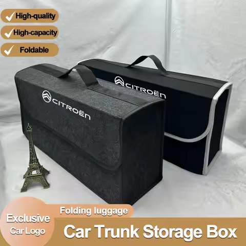 Citroen Car Trunk Organizer Box Large Capacity Folding Storage Bag For Citroen C4 C3 C2 C1 C6 2CV VT