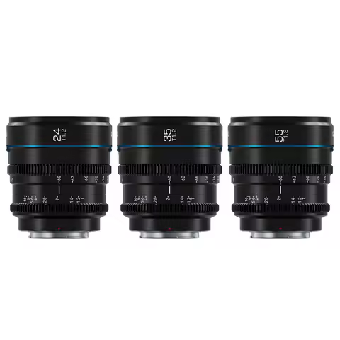 SIRUI Night Walker T1.2 S35 Camera Lens 16mm 24mm 35mm 55mm 75mm Cine Lens For Sony E FX30 ZVE-10 Fu