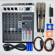 combo Mixer Max11 và Micro AK95 Nâng Cấp Âm Thanh 6 kênh (4 mono 2stereo) kết nối BluetoothUSB - 99
