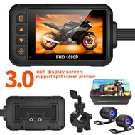 3 Inch Motorcycle Dashcam Waterproof Motorcycle Camera DVR Camera Video Loop Recorder Black Night Vi