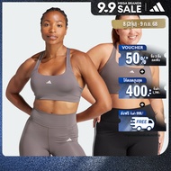 adidas เทรนนิง & Gym & Training สปอร์ตบราซัพพอร์ตระดับปานกลาง Powerimpact ผู้หญิง สีน้ำตาล IT6616