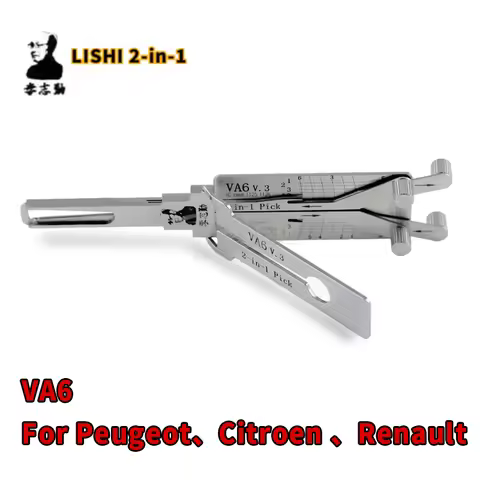 VA6 LISHI 2-in-1 FOR Peugeot FOR Citroen For Renault Smart Door opening tool Kit Lishi pick locksmit