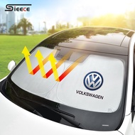 Sieece Car Window Sunshade Windshield Cover Car Accessories For Volkswagen Golf MK7 Scirocco Touran Jetta Polo