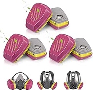 P100 Respirator Filter(3 pairs) - 60923 Respirator Cartridge for Respirator, Respirator Filters Comp