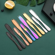 New Product#430Stainless Steel Butter Knife Cheese Cheese Butter Knife with Hole Bread Jam Baking Cream Scraper3wu