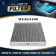 กรองแอร์ TOYOTA VELOZ 2021~/ VIOS 2022~ / YARIS CROSS 2023~ / AVANZA 2021~ 1NR 2NR 3NR-VE OE.87139-0