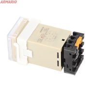 ARMARIO Time Relay, with Socket Base 220V Digital Time Relay, Precision Timing 0.01S-99H99M DH48S‑2Z