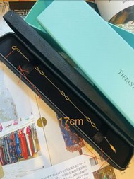 正品正貨 Tiffany 18k 黃金 endless infinity 手鍊 , 鍊長 17cm ,有內外盒。100 % authentic Tiffany 18k yellow gold endl