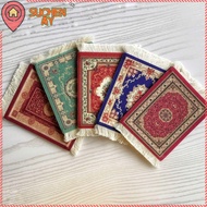 SUCHENMY Mini Woven Rug Mat Retro Style Carpet Persian Mouse Pad