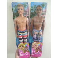 Barbie Ken Beach Doll Wearing Tropical Print / Colorful Striped Swimsuit, toys for Boy Girl Kids 3 t