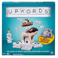 Spin Master Games 6052559 Upwords, Fun and Challenging Family Word Game with Stackable Letter Tiles,