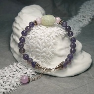 手鍊 翡翠 鏤空雕刻 貓眼 紫鋰輝石 堇青石 925銀飾 手珠 寶石