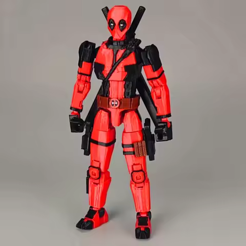 3D Printed Deadpool Marvel Legends Superheros Toys Action Figures Anime Multi-Jointed Shapeshift Man