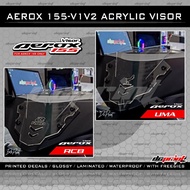 Aerox 155 Yamaha V1&V2 Acrylic Clear Visor Accessories