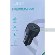 Aukey CC-Y7 2-port car charger 1C1A 39W, type-C PD2.0 27W