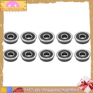 Jellyfish10Pcs F695- Bearing 5X13X4mm Flanged Miniature Deep Groove Ball Bearings F695RS for   2/3 3