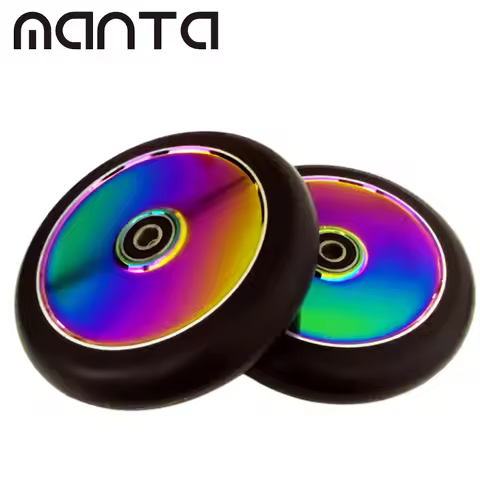 120mm Kick Scooter Wheels 88A Rebound PU Aluminum Alloy Wheels Hollow Core For Stunt Scooe Wheels Fo