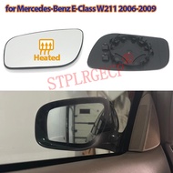 Replacement Side Rearview Mirror Heating Glass Heated Mirror Lens with Plate for Mercedes-Benz E-Cla