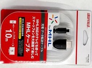 大畫面MHL 充電傳輸 Micro USB 轉 標準HDMI 轉接線 連接線 1公尺 平板 相機 攝影機 DV