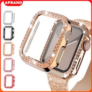 Diamond Cover iWatch Case for Apple Watch Series 9 8 7 6 5 4 3 Se 2 40mm 44mm 41mm 45mm 38mm 42mm