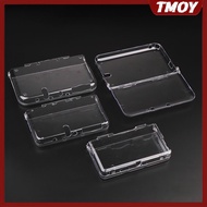 TMOY Clear Split Shell Transparent Protective Cover Case Screen Film LCD Screen Protector For 2DS 3D