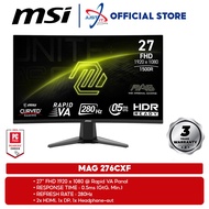 MSI MAG 276CXF 27" CURVED GAMING MONITOR( 27" RAPID VA FHD / 0.5MS / 280HZ / ADAPTIVE-SYNC / HD MI +