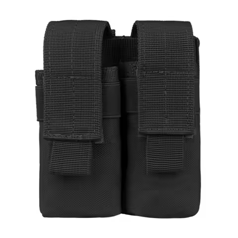 12cmX10cmX4cm Double 9mm Magazine Pouch for Glock 17 Glock 19 Mag Pouch S&W M&P, Sig Sauer Mag Pouch