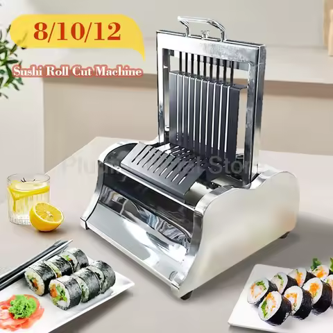 Sushi Roll Cutter Machine 304 Stainless Steel Mold 8 10 12 Section Sushi Maker Tool Square Round Ric
