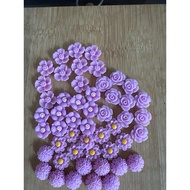 RM4.50/50 pieces : TF-403 - Resin - Bunga - Flower - 1.3 cm to 1.5 cm