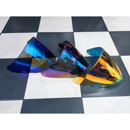GRACSHAW G535 G838 G838-2 G555/ MHR OF946 OF939 HELMET VISOR -RAINBOW/ REVO BLUE/ REVO RED - AKILA