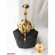 Mixed Yuan Golden Dou Dao Method Natural Braided Gauze Hexagonal Hat Tai Chi Lotus Corolla Tao Hat H