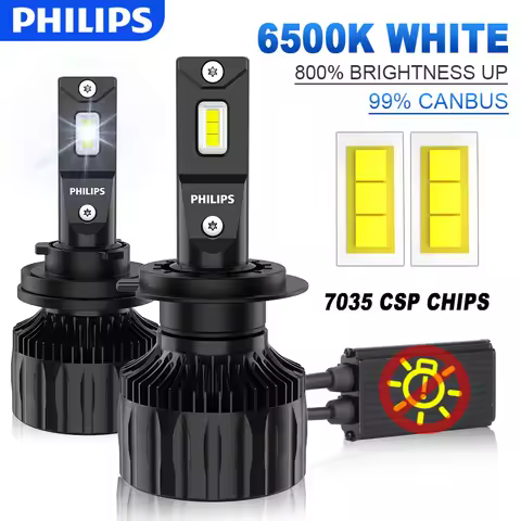 100W Philips Ultinon Rally 3550 H7 H4 LED Headlight H8 H9 H11 9005 HB3 9006 HB4 9012 Hir2 9000LM Aut
