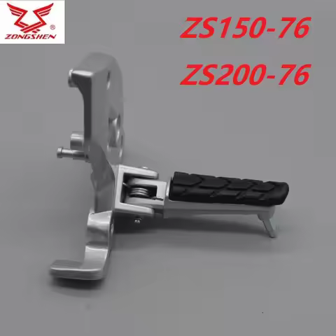 200cc motorcycle alloy footrest assembly foot pedal for zongshen Z2 ZS200-76 ZS150-76 150cc Zii cycl